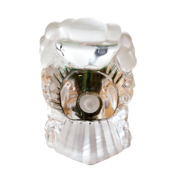 Gorham Christmas North Pole Express Santa Train Votive Lead Crystal from Germany - Picture 1 of 12